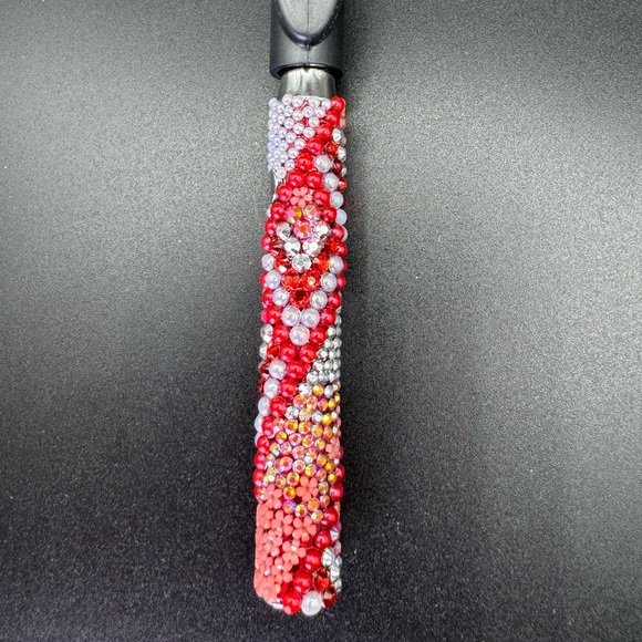 Red Rhinestone 510 Threaded Battery - Picture 5 of 7